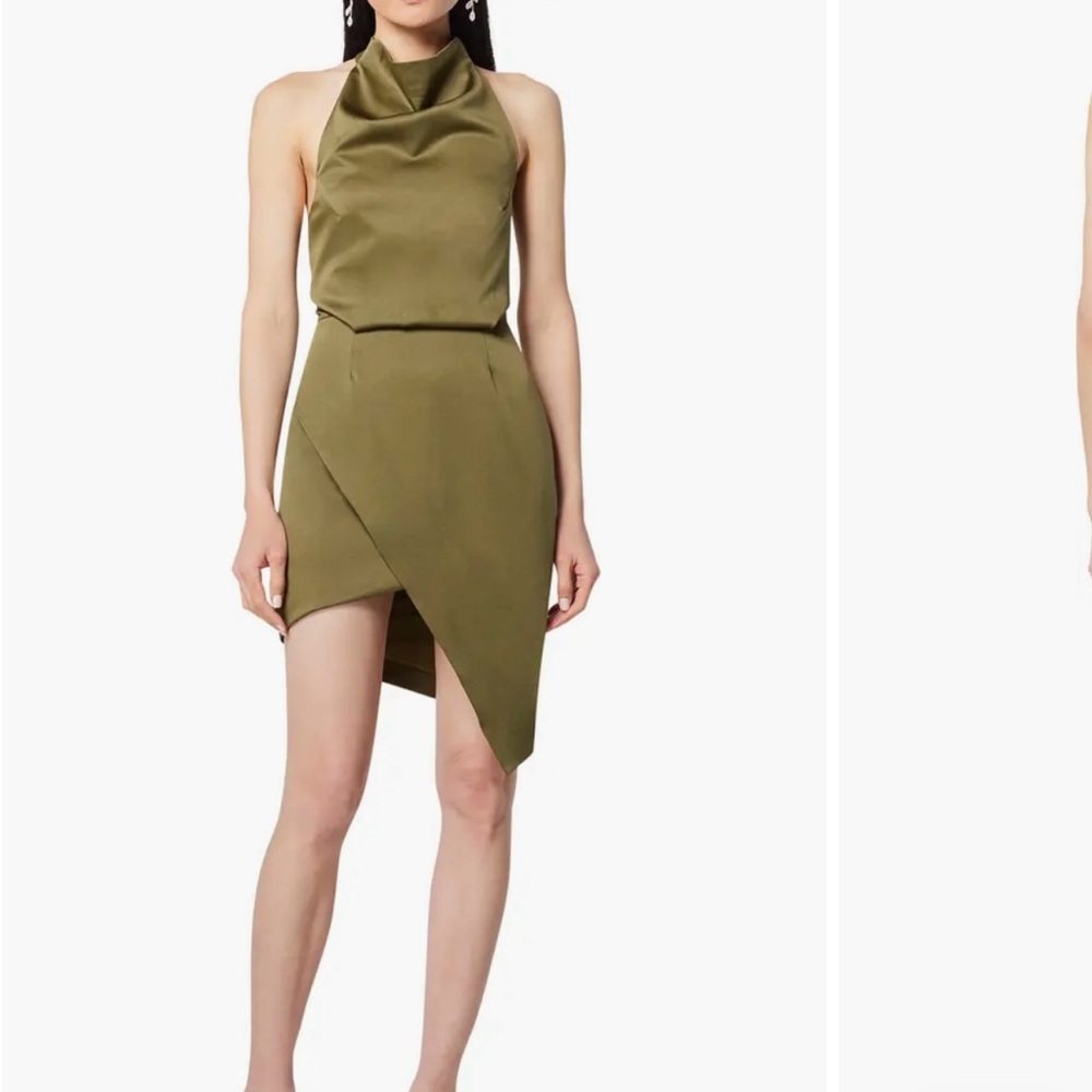 Elliatt Asymmetrical Satin Cocktial Dress